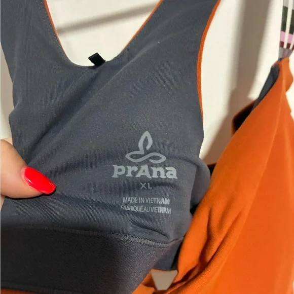 PrAna womens Moraga bra gingerbread tivoli size XL - Picture 3 of 4